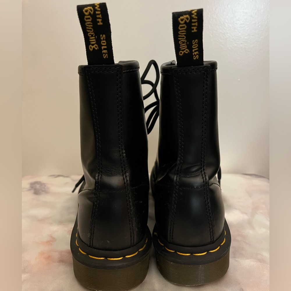 Dr. Martens Black Leather Lace-Up Boots - Picture 5 of 10